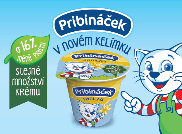 Pribináček – Stejná dobrota v novém kelímku