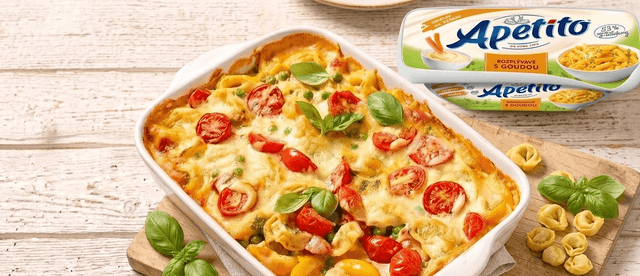 Zapečené tortellini z jednoho hrnce