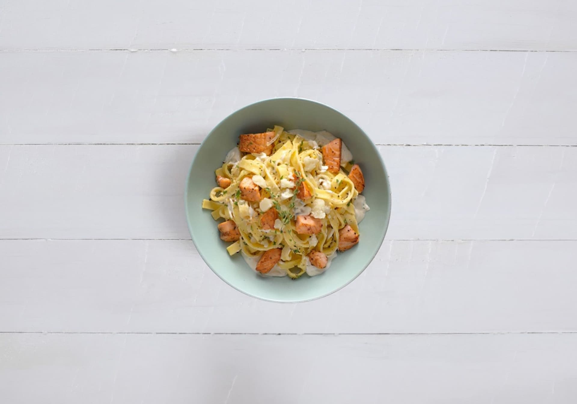 Tagliatelle s lososem