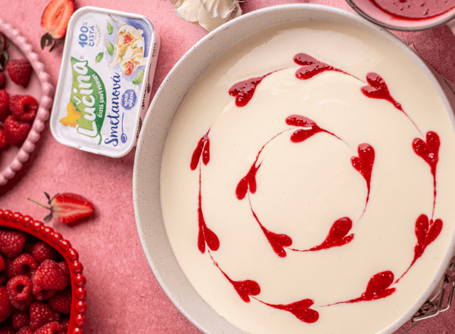 Valentýnský cheesecake z Lučiny